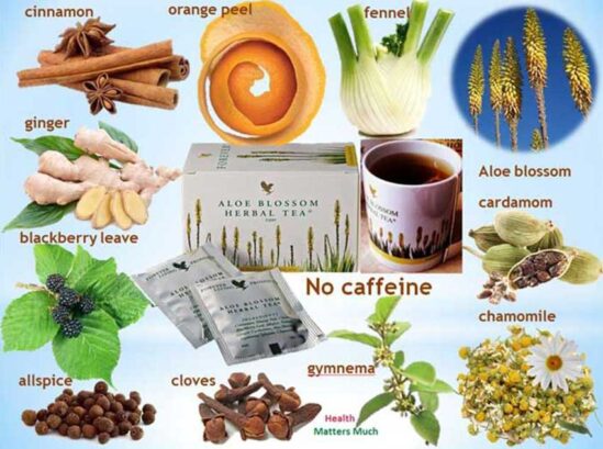 Aloe Herbal tea componenta